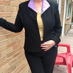 Perceptions Pinstripe Pants Suit